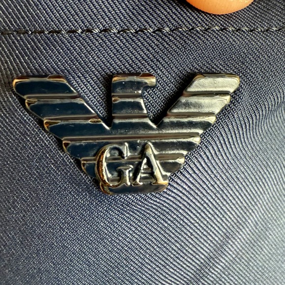 Emporio Armani EA7 Navy Tech Travel Pants 34x30 Stretch Nylon Polyamide Straight - Picture 11 of 16